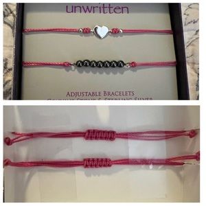 Unwritten Adjustable Bracelet & Sterling Silver - 2 Pink